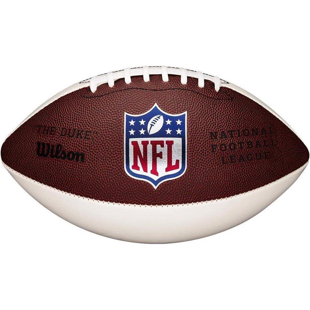 Wilson NFL Mini Autograph Football - Mini, Brown/White