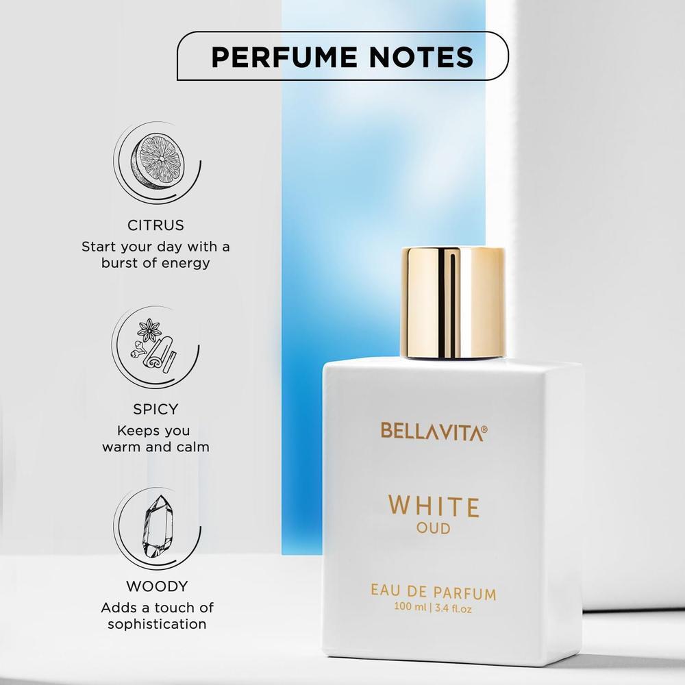 Bellavita Luxury White Oud Perfume for Women and Men