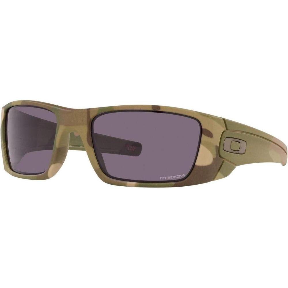 Oakley Gafas de sol rectangulares Fuel Cell para hombre con lentes Prizm Grey y óptica HDO para claridad y protección UV