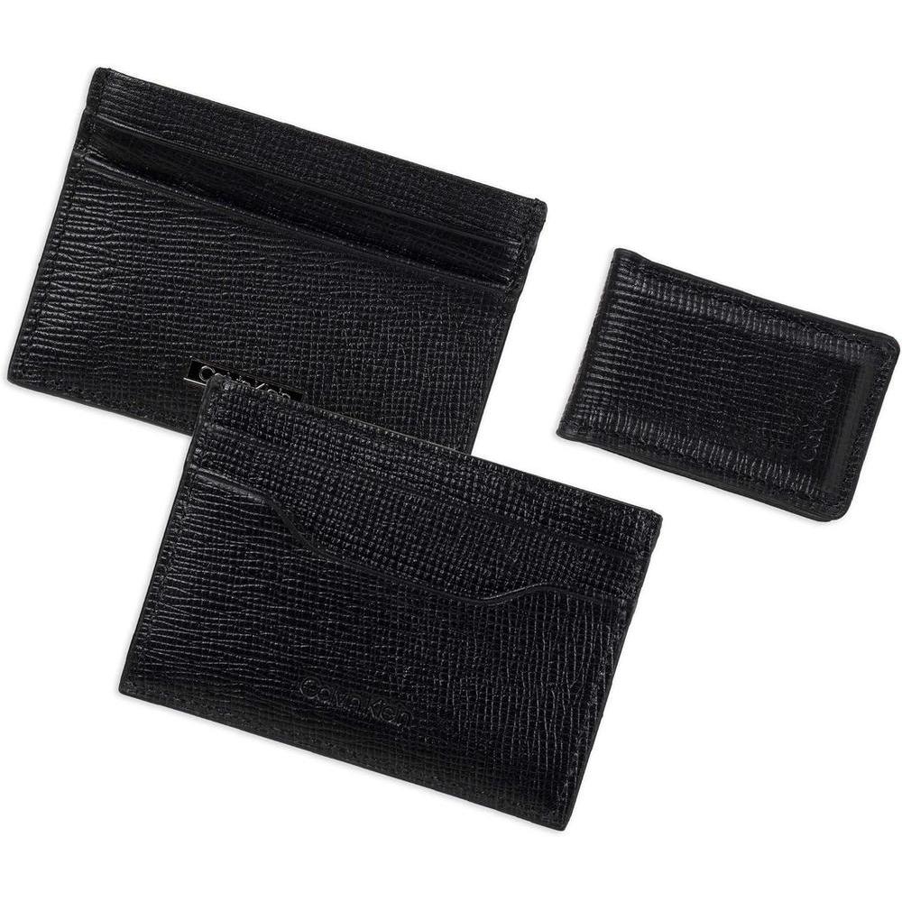 Cartera Calvin Klein para hombre con diseño minimalista bifold y fundas para tarjetas con bloqueo RFID