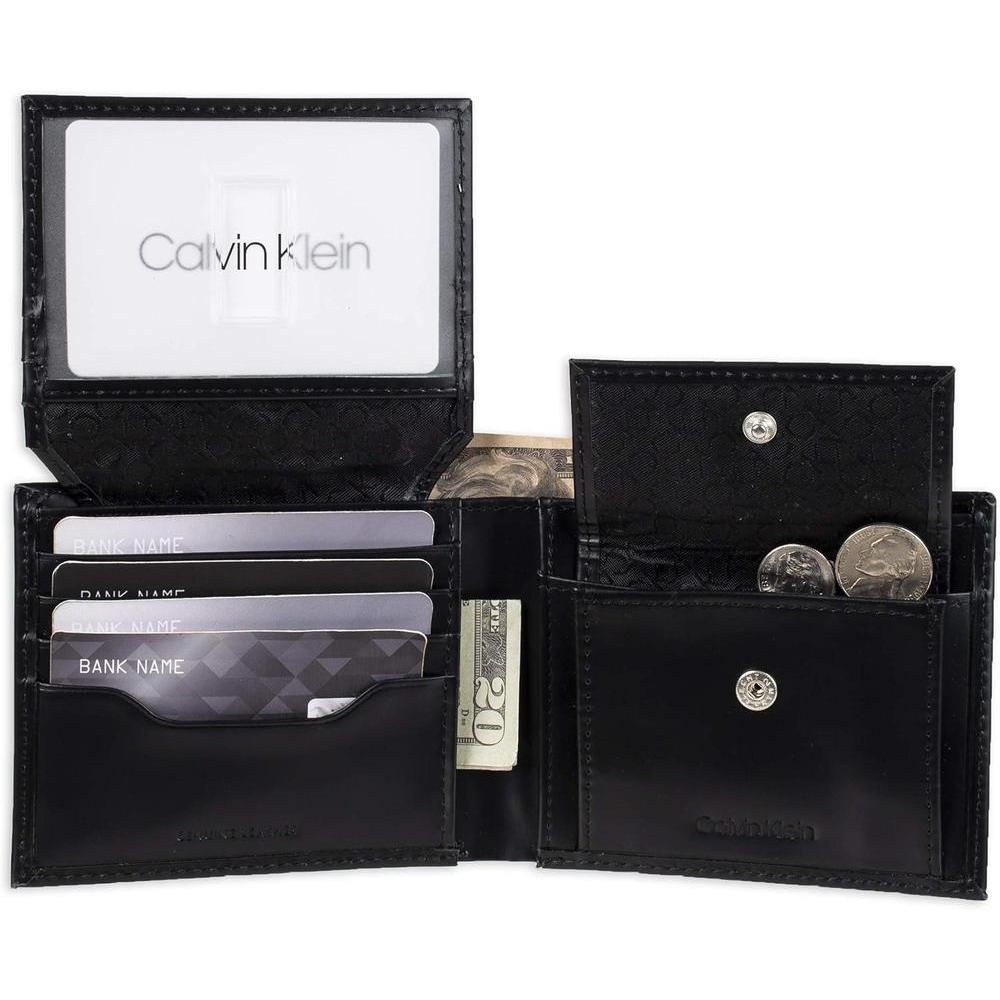 Calvin Klein Cartera Minimalista para Hombre con Tecnología RFID y Múltiples Compartimentos