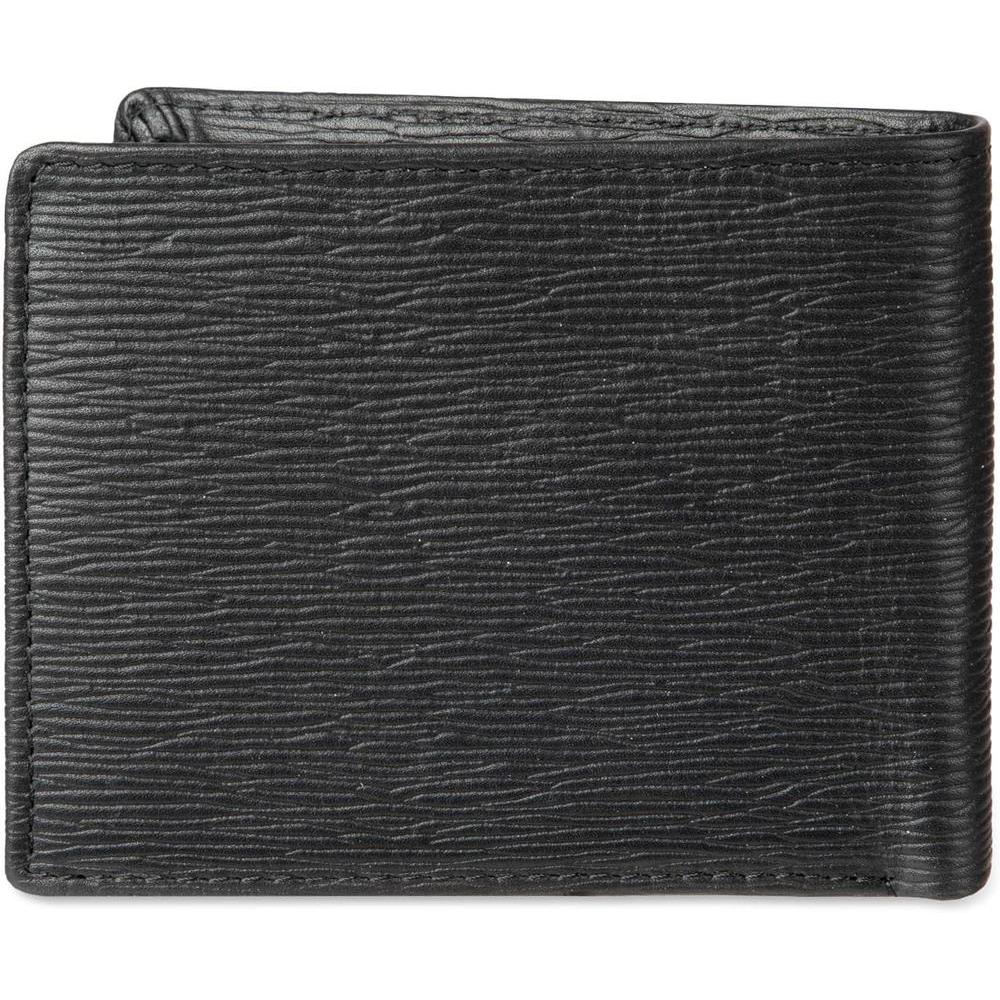 Billetera Calvin Klein de cuero con tecnología RFID, múltiples ranuras para tarjetas y ventana de identificación