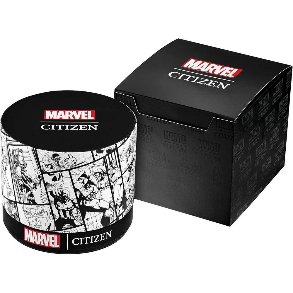 Citizen Eco-Drive Marvel Spider Man, Reloj para hombre, acero inoxidable, correa poliuretano azul, Fecha, Modelo AW1680-03W