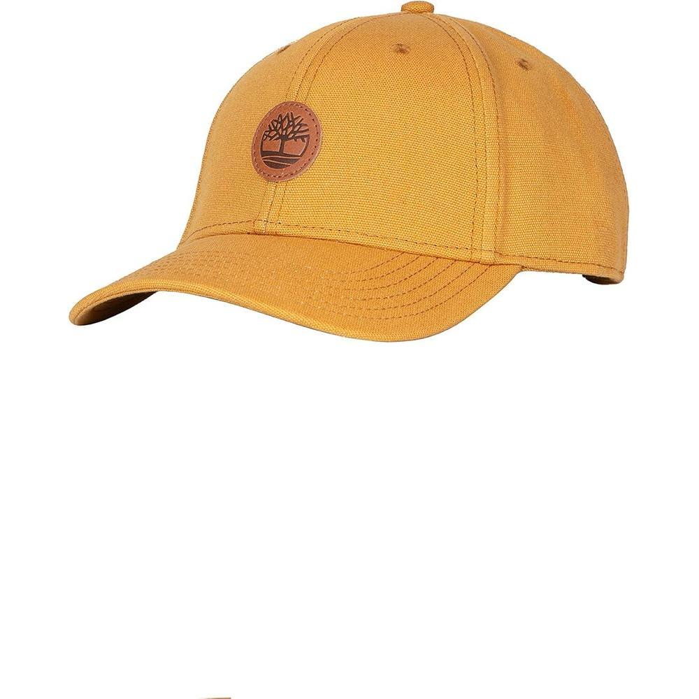 Timberland Mens Baseball Cap with Leather Patch Logo