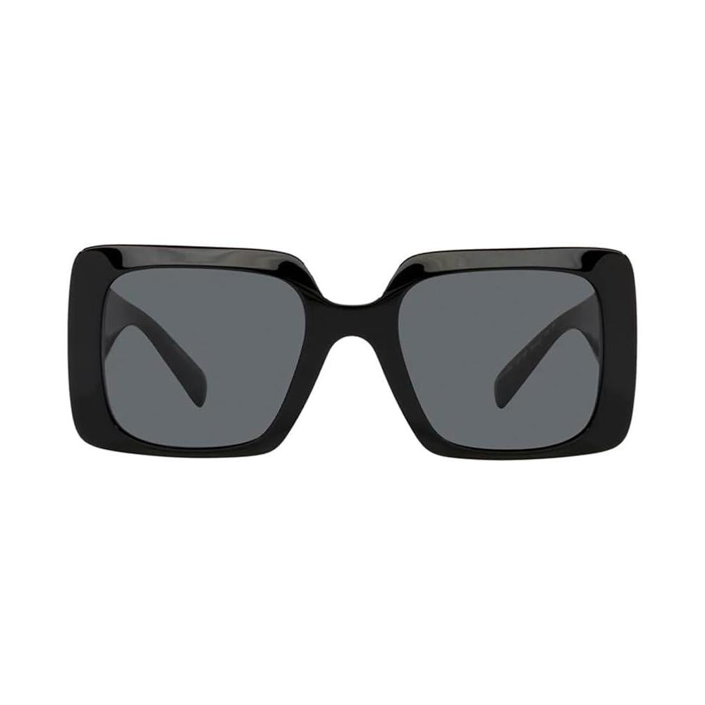 Gafas de sol rectangulares Versace VE 4405 de plástico negro con lentes grises