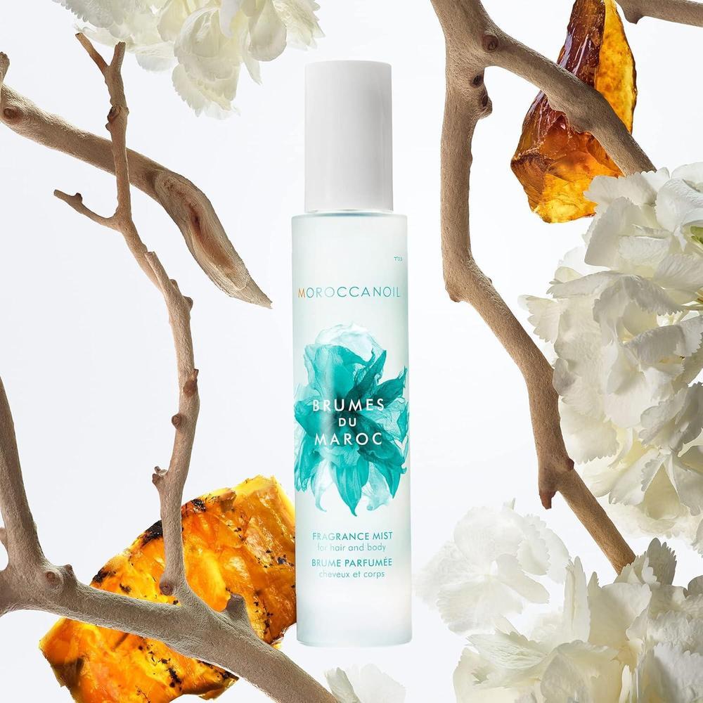 Mist Fragancia Moroccanoil para cabello y cuerpo, con aceite de argán y vitamina E, aroma ámbar y floral dulce