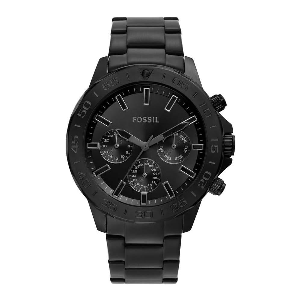 Bannon Multifunction Black Stainless Steel Watch