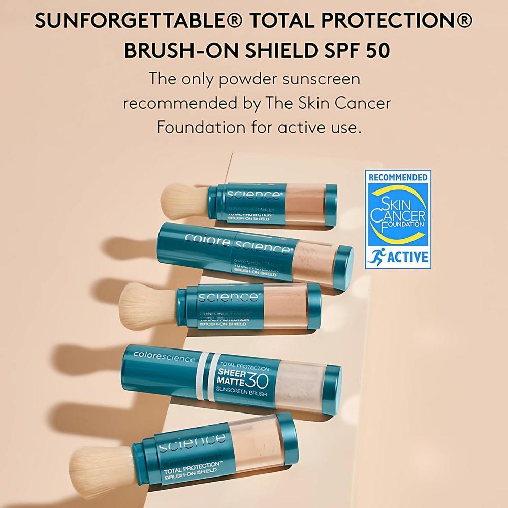 Colorescience Protector solar en polvo mineral para piel sensible, protección UVA/UVB, luz azul y polución
