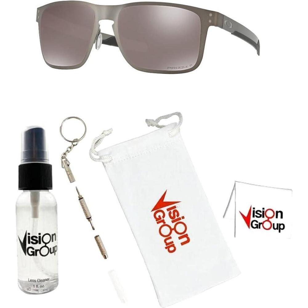 Oakley Holbrook Gafas de Sol Metálicas con Protección UVA, UVB, UVC Incluyendo Accesorios de Limpieza y Reparación