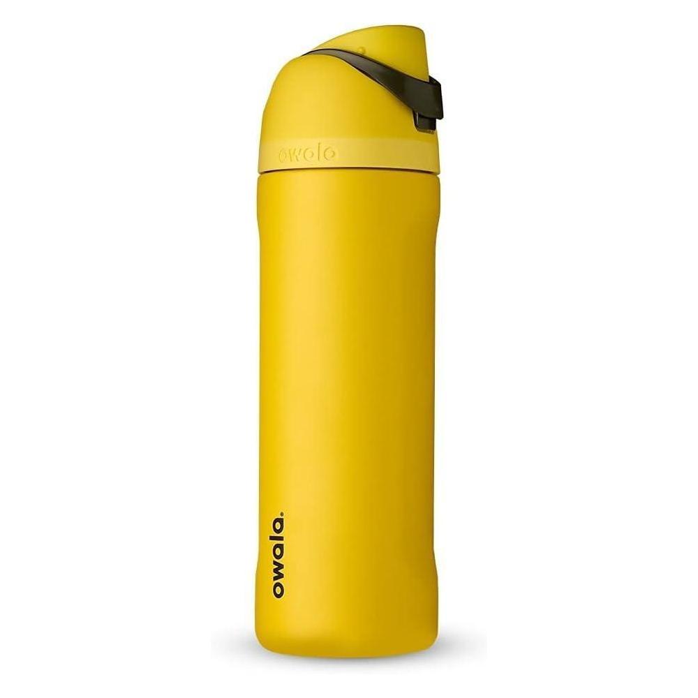 Owala Harry Potter FreeSip Insulated Stainless Steel Water Bottle with Straw, BPA-Free Sports Water Bottle, Great for Travel, 24 oz, Hufflepuff