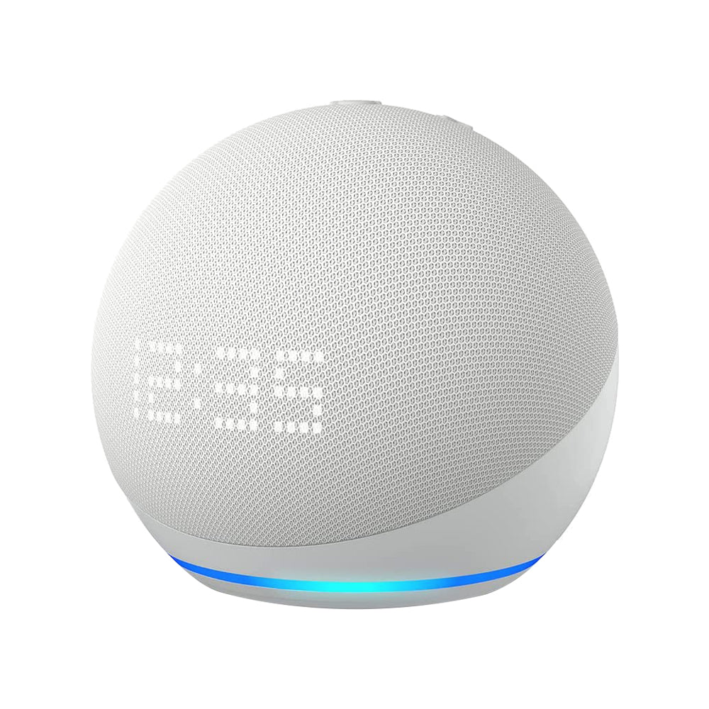 Amazon Echo Dot (5th Gen, 2022 release) | With bigger vibrant sound, helpful routines and Alexa | Glacier White