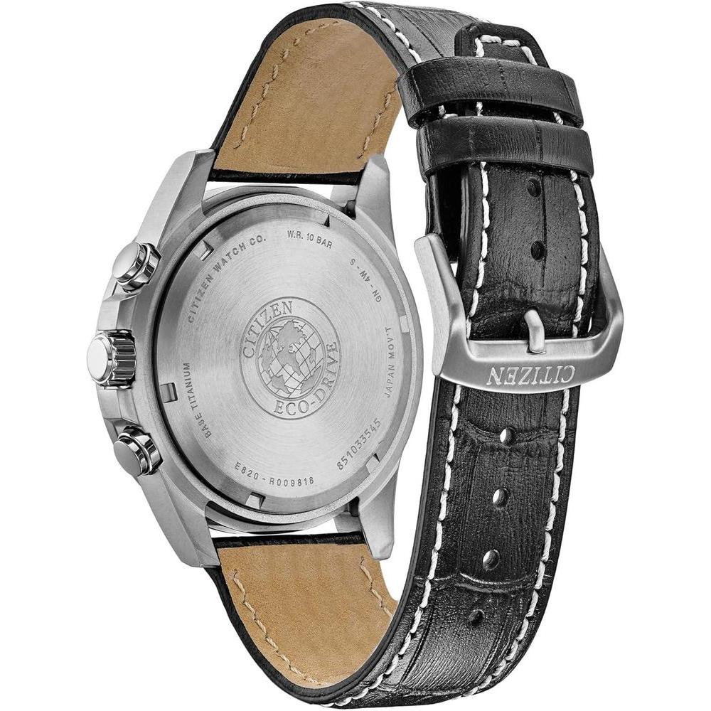 Citizen Reloj cronógrafo Eco-Drive Sport Casual Brycen para hombre con Super Titanium y calendario perpetuo