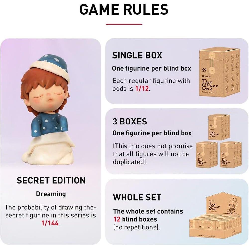 POP MART Hirono - Figuras de caja ciega The Other One con diseño aleatorio para decoración moderna y colección