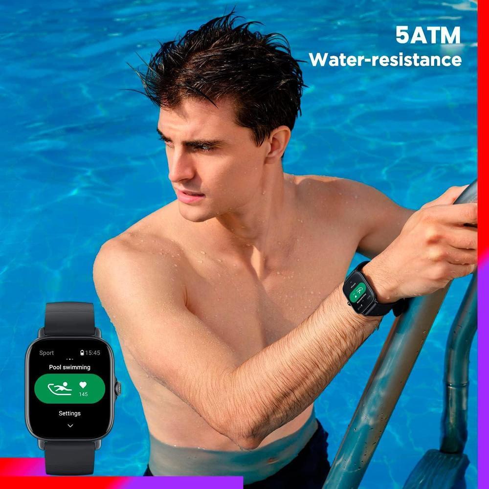 Amazfit GTS 3 - Reloj Inteligente Para iPhone Android, Alexa Integrado, GPS 150 Modos Deportivos, Pantalla AMOLED 1.75 Pulgadas Negro