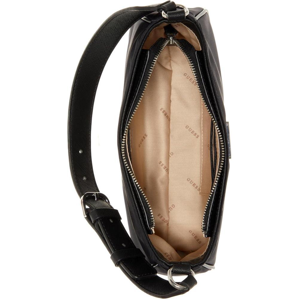 Bolso de Hombro GUESS Little Bay para Mujer, Nailon, Cremallera, Herrajes Dorados