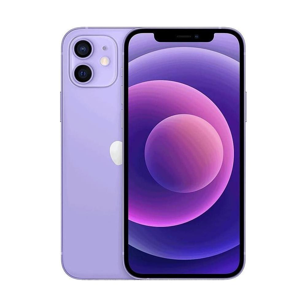 Apple iPhone 12, 128GB, Purple - Unlocked (Renewed)