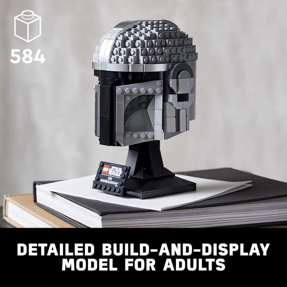 LEGO Star Wars Mandalorian casco 75328, kit de modelo para adultos, idea de regalo coleccionable