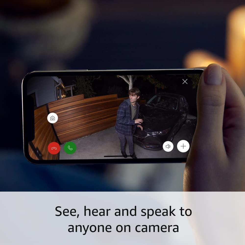 Ring Spotlight Cam Plus Batería con comunicación bidireccional, visión nocturna color y sirena de seguridad