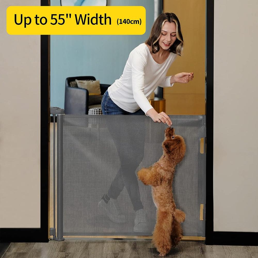 Puerta retráctil de seguridad para bebés o mascotas
