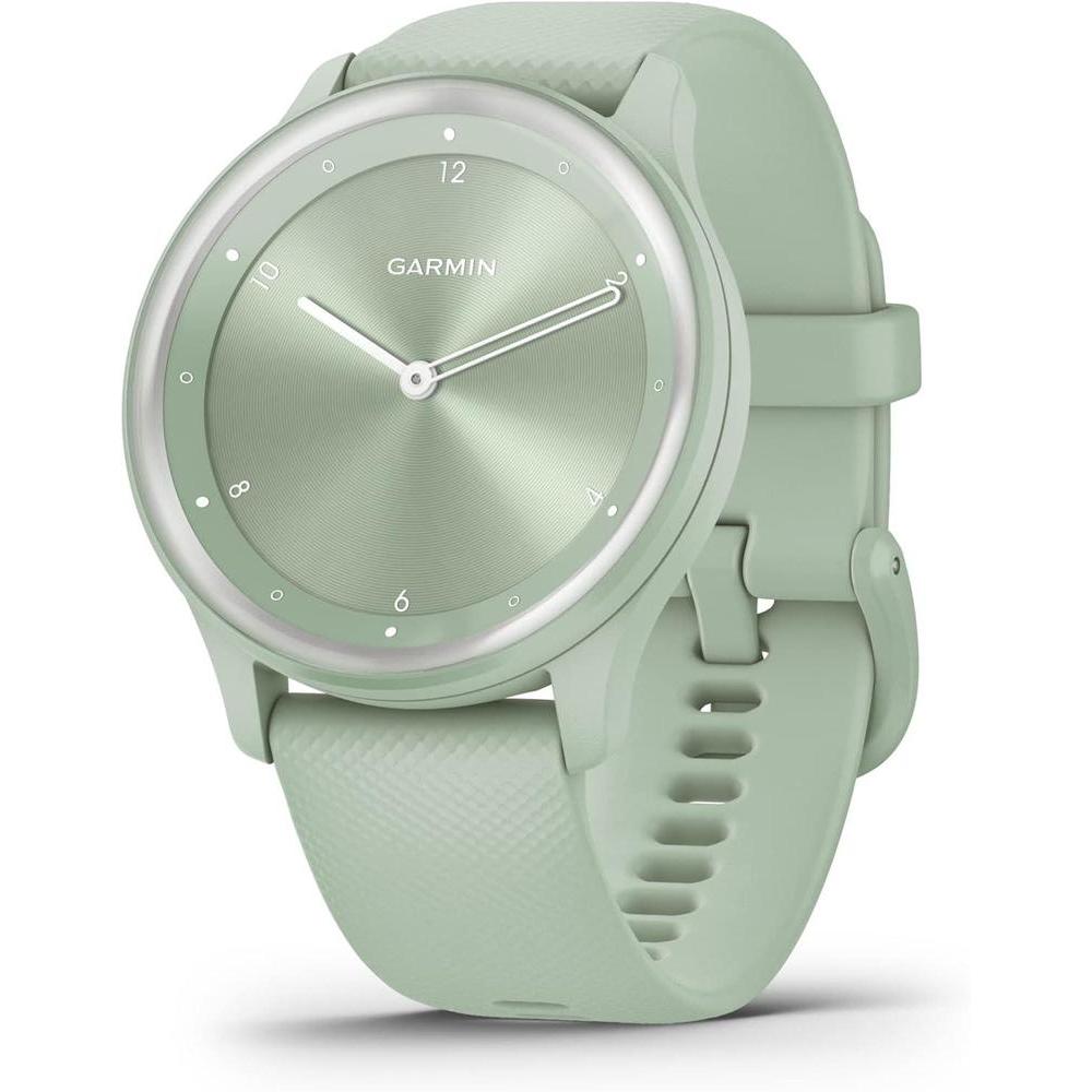 Garmin vivomove Sport, Hybrid Smartwatch, Health and Wellness Features, Touchscreen, Light Green