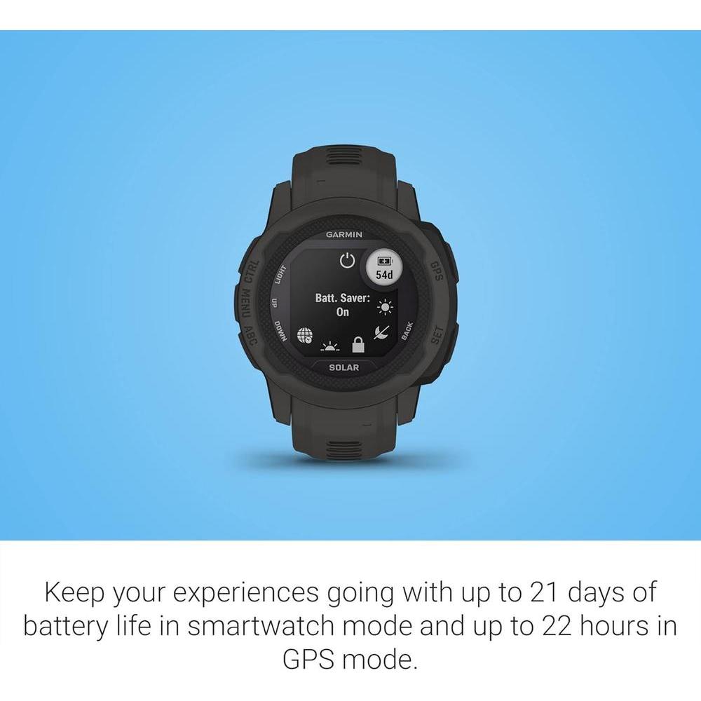 Garmin Instinct 2S, reloj resistente para exteriores con GPS y soporte multi-GNSS, enrutamiento Tracback y más
