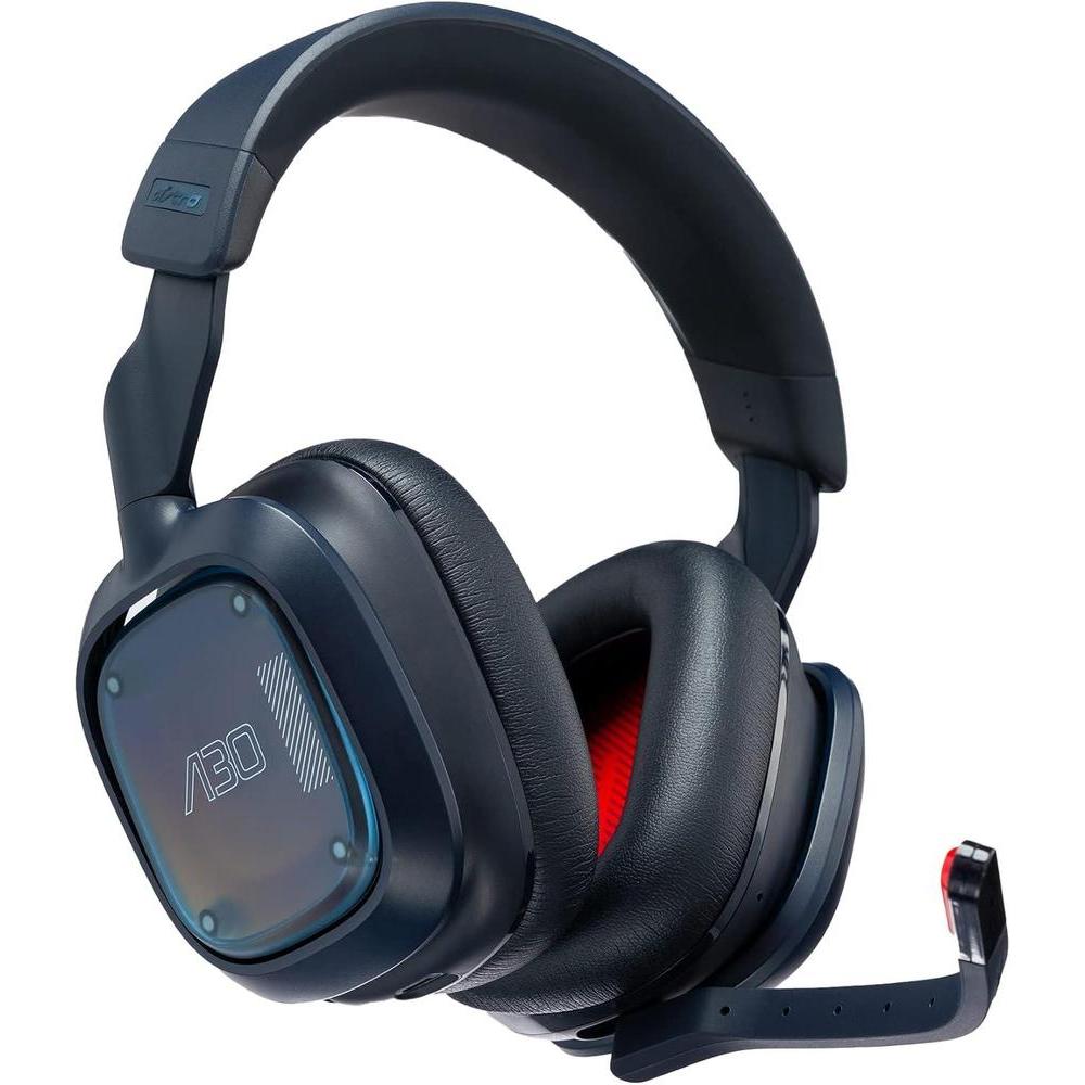 Logitech G Astro A30 Lightspeed Wireless Gaming Headset, Bluetooth Enabled, Dolby Atmos, Detachable Boom, 27h Battery, USBC Charging, for PS5, PS4, Xbox, Nintendo Switch, PC, Android - Blue