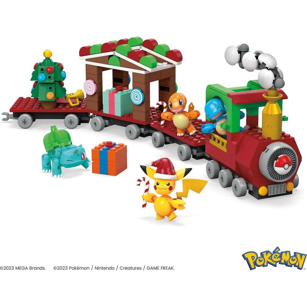 MEGA juguete construcción Pokémon 373 piezas y 4 personajes articulados. Incluye sorpresas para niños