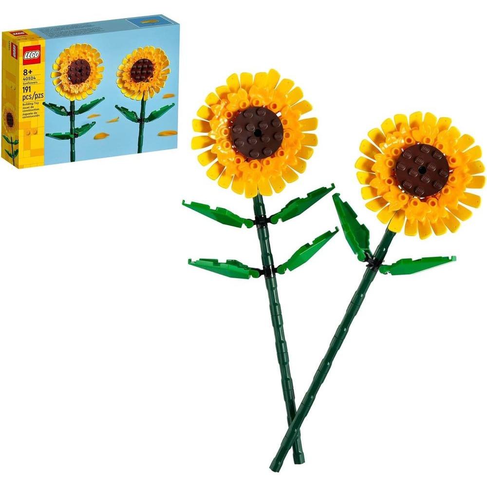 LEGO Sunflowers - Building Toy for Kids, Girls and Boys Ages 8+ - Artificial Sunflowers for Home Decor and Display - Gift for Valentines Day for Her and Him - 40524