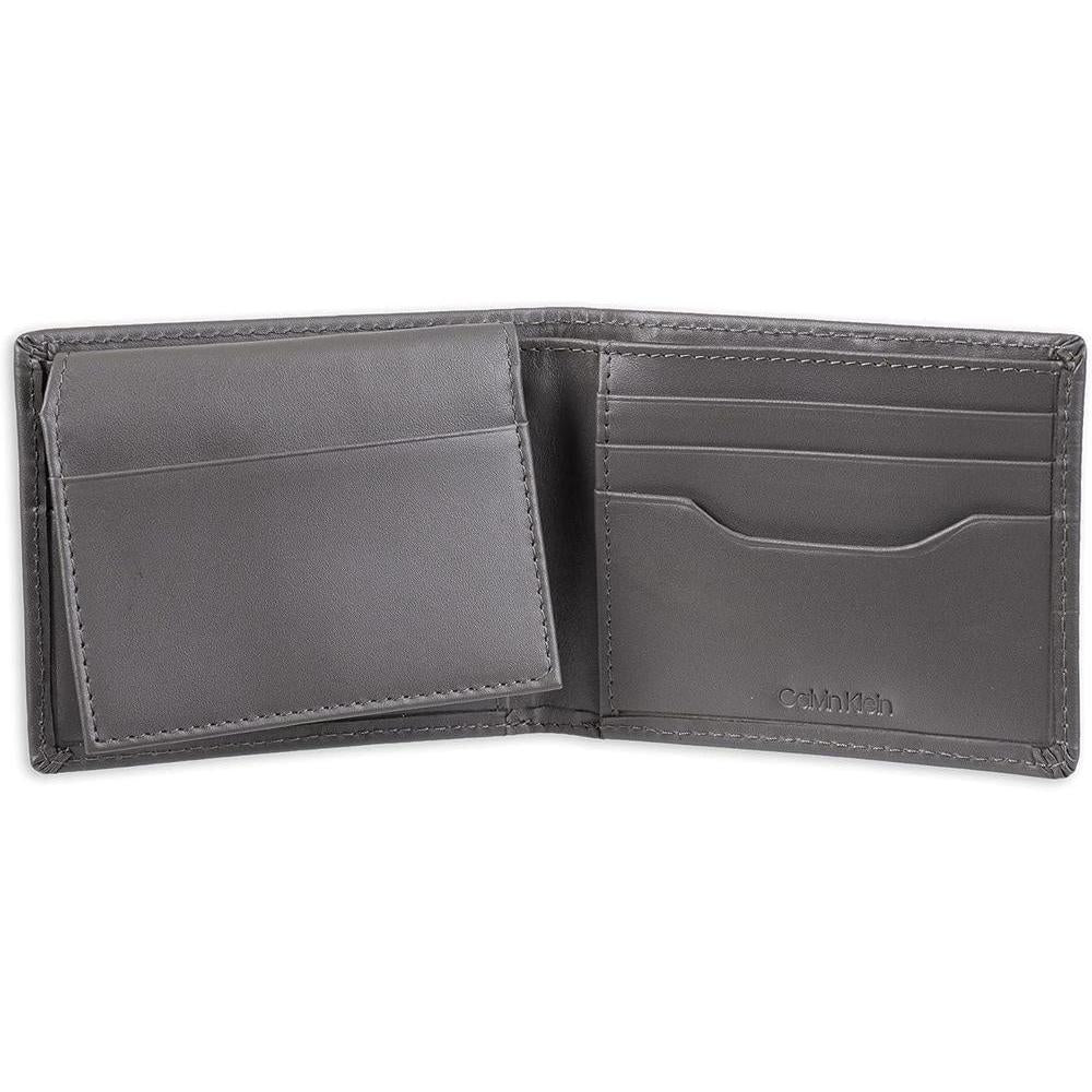 Calvin Klein Billetera para Hombre con Tecnología RFID, Múltiples Ranuras y Ventana de Identificación