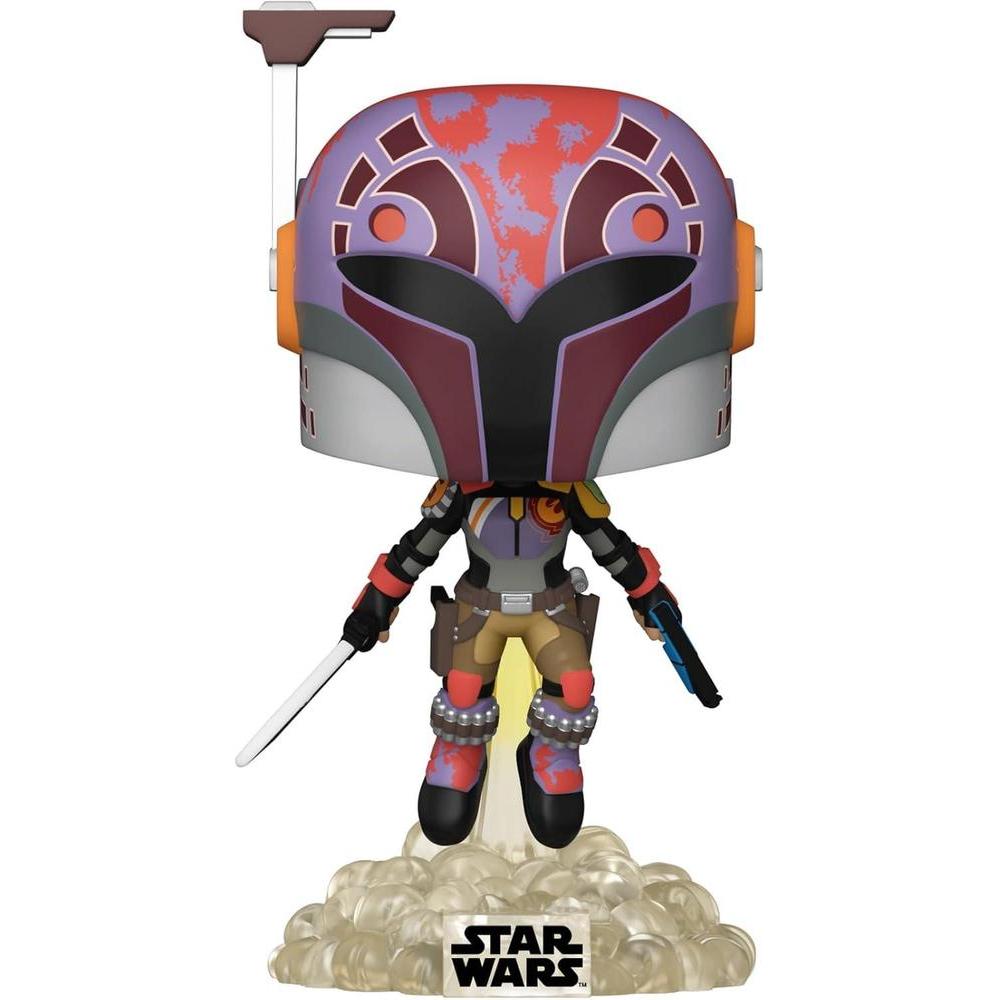 Funko Pop! Star Wars: Sabine Wren con Darksaber de la serie Power of The Galaxy, edición exclusiva de Amazon