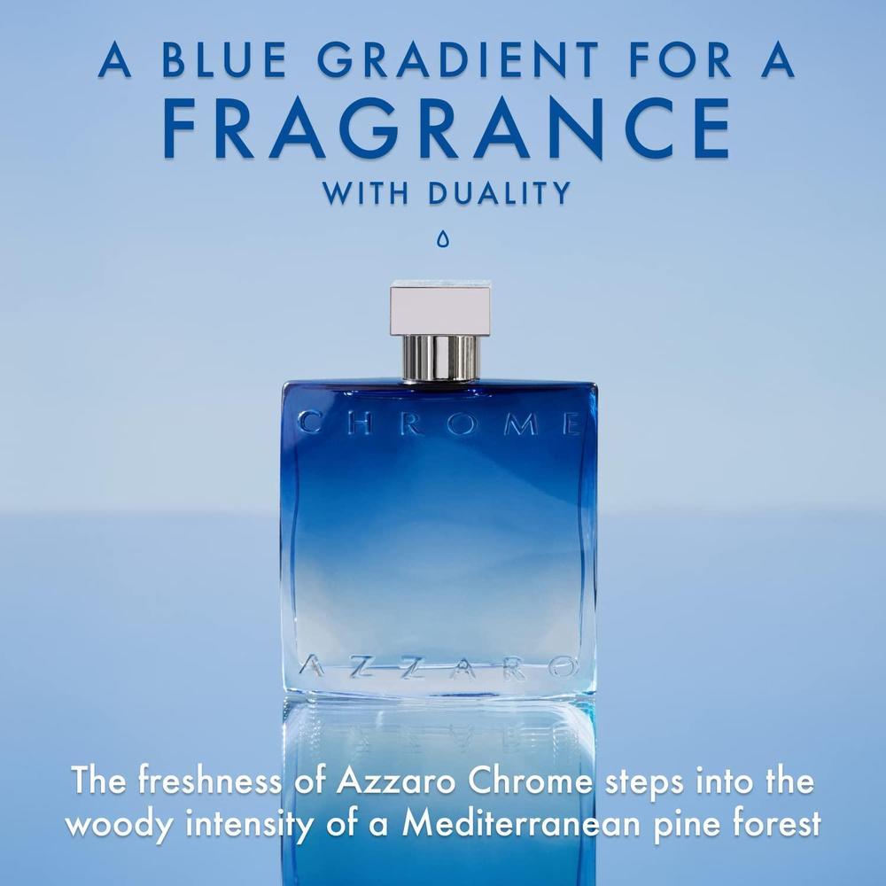 Azzaro Chrome Eau de Parfum Fresh Aquatic Mens Cologne