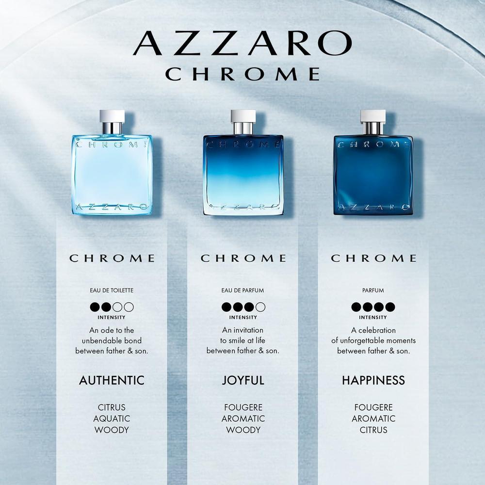 Azzaro Chrome Eau de Parfum Fresh Aquatic Mens Cologne