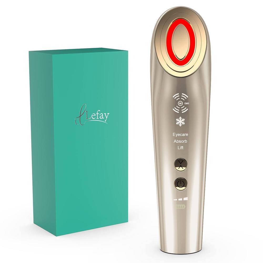Radio Frequency Skin Tightening Face Machine - Microcurrent Anti-Aging Face Massager Eye De-Puffing Device for Facial Neck Lifting, Firming, Toning, Wrinkle Puffiness Reduction, Upgraded Version