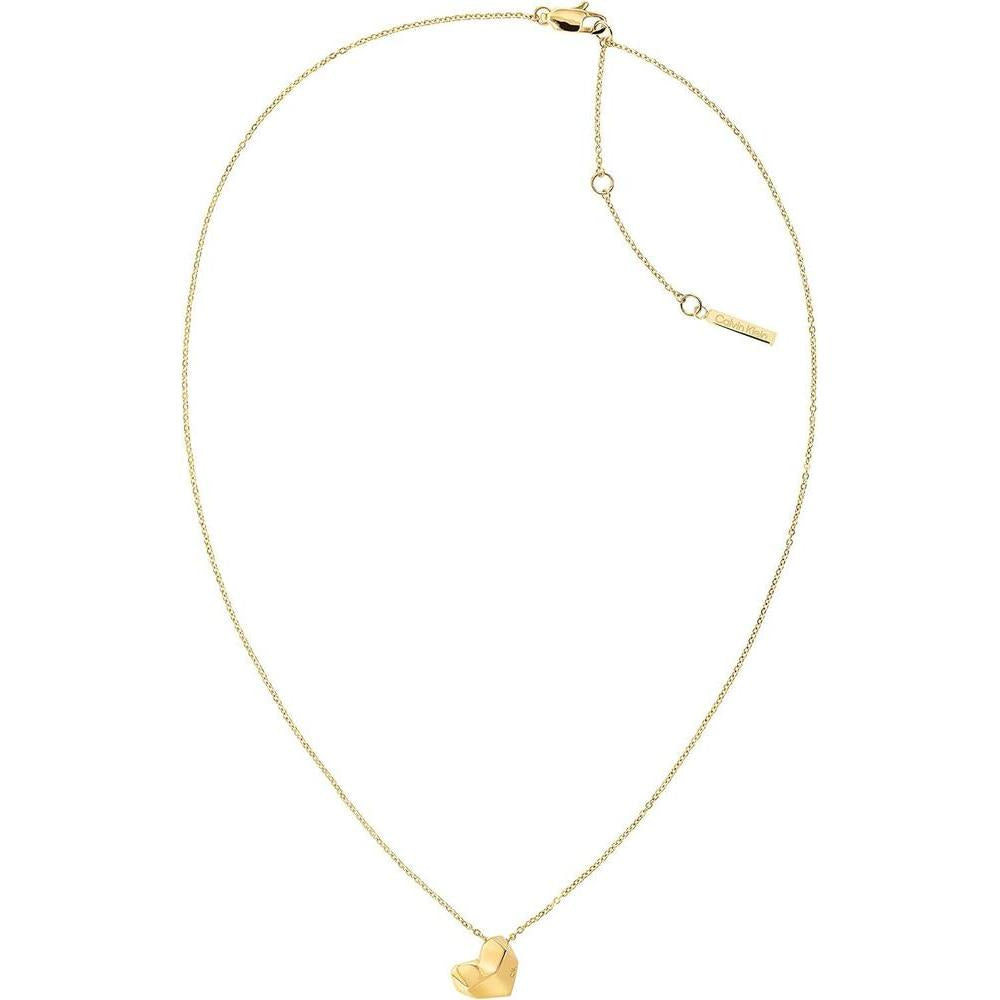 Calvin Klein Women's Pendant Necklace: Faceted Heart Design for All Occasions