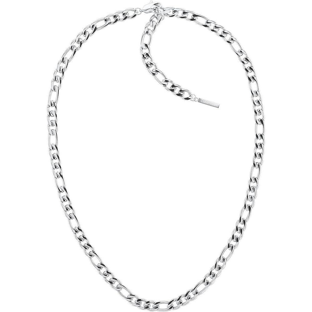 Calvin Klein collar de cadena para mujeres, color plateado, modelo 35700002, acero inoxidable, sin piedra preciosa