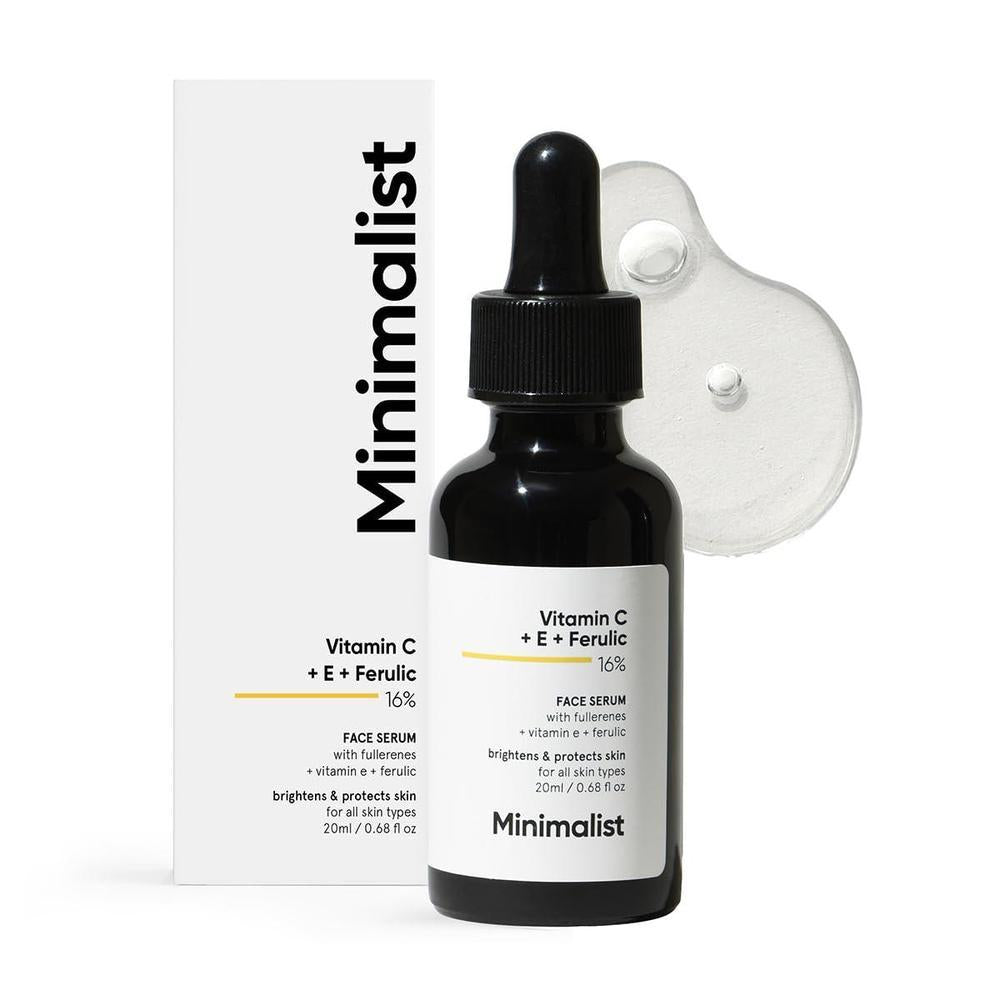 Minimalist Serum Vitamina C+E+Ácido Ferúlico 16% Antiedad e Iluminador 20ml
