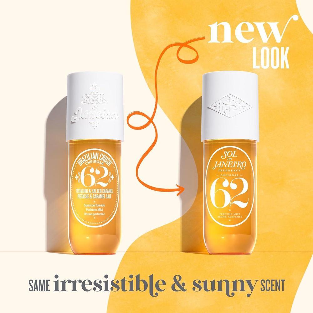 Sol de Janeiro - Fragancia corporal y capilar Cheirosa '62, 90 ml. Perfume para mujer con aroma distintivo