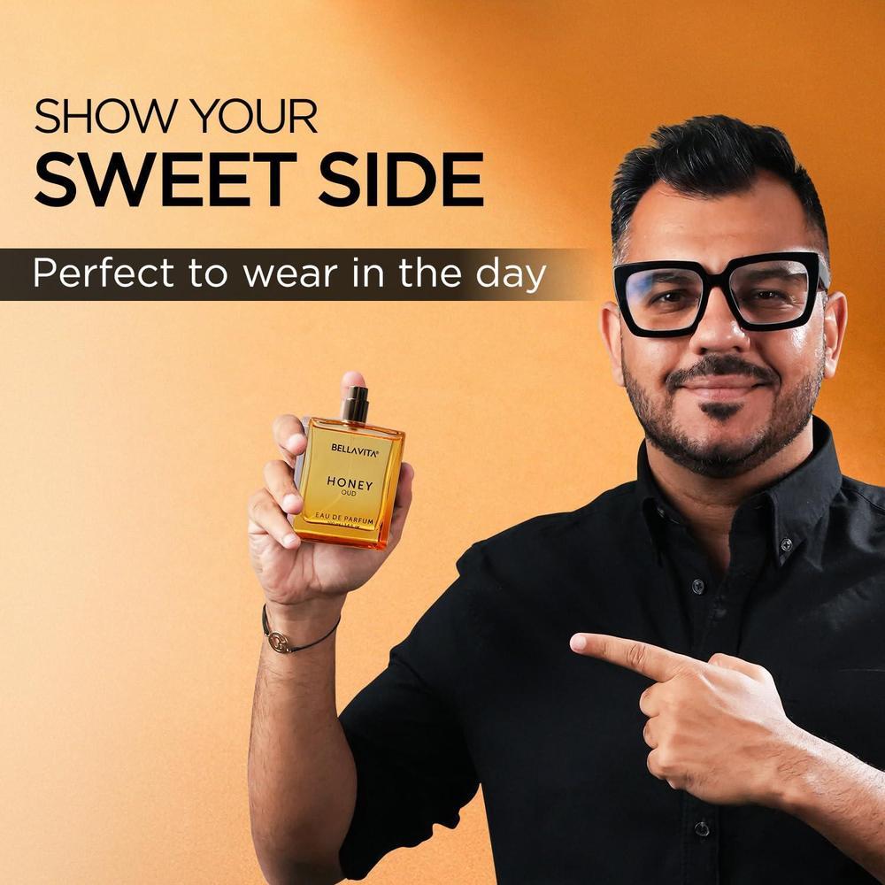 Honey Oud Eau de Parfum. Fragancia unisex con notas de pachulí, vainilla, bergamota, floral y picante, libre de crueldad