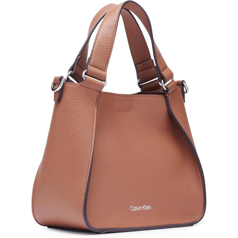 Bolsa Crossbody Calvin Klein Estelle Novelty de cuero vegano, elegante y funcional, correas ajustables y almacenamiento versátil