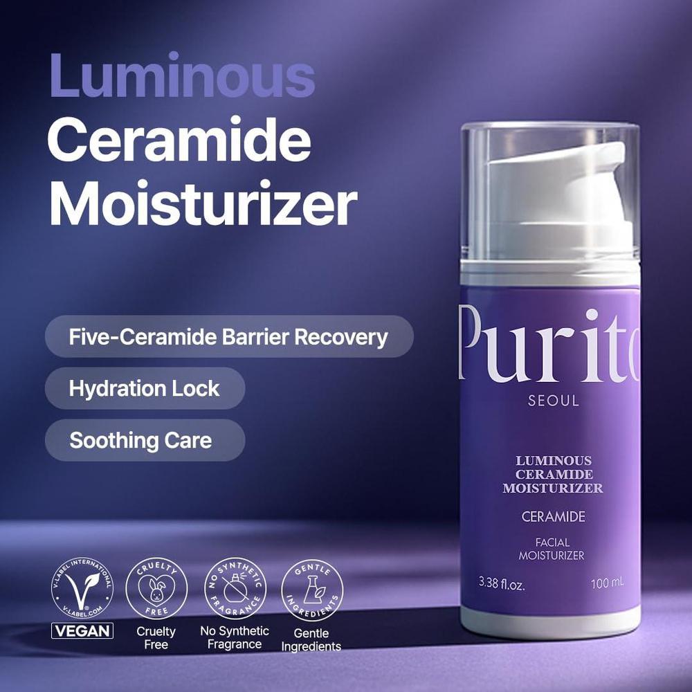 Purito Luminous Ceramide Moisturizer Crema Facial Hidratante 100ml Vegano