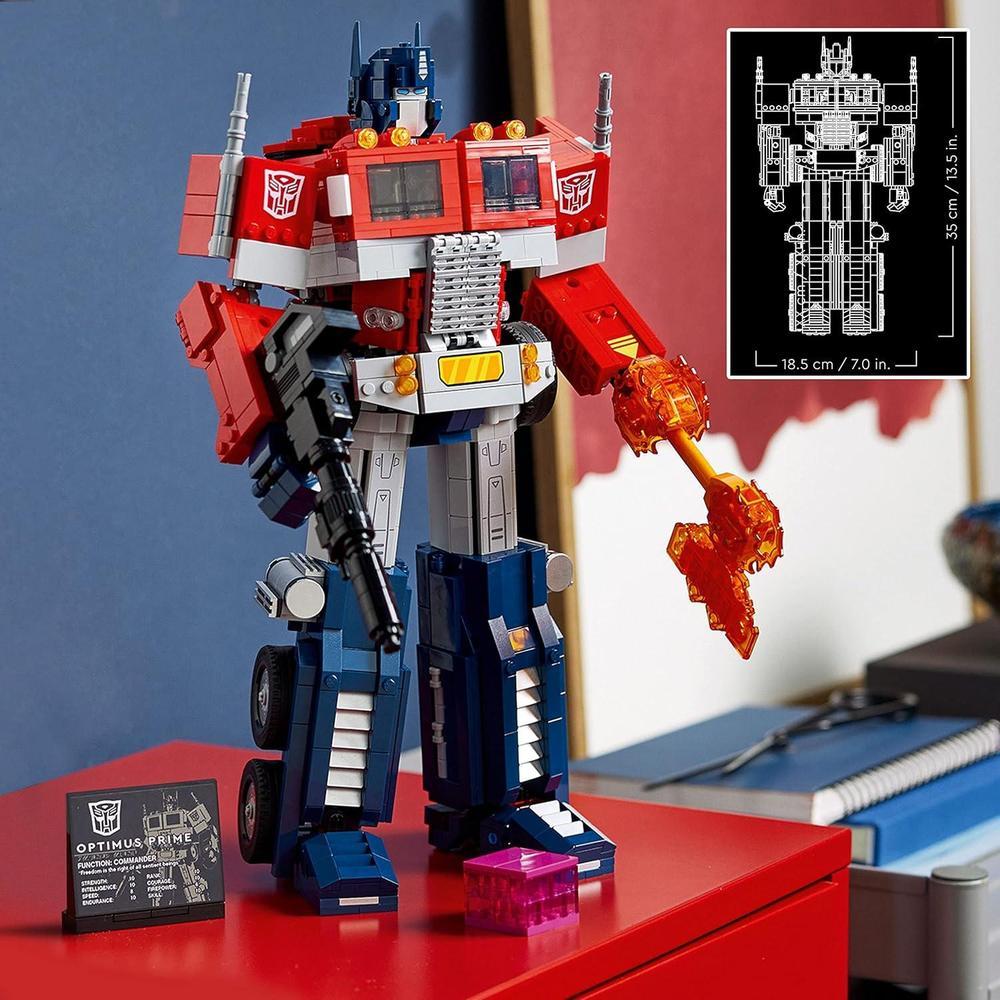 LEGO Optimus Prime Transformador 2 en 1, kit de construcción de robot y camión, ideal para adultos, perfecto para exhibir o jugar