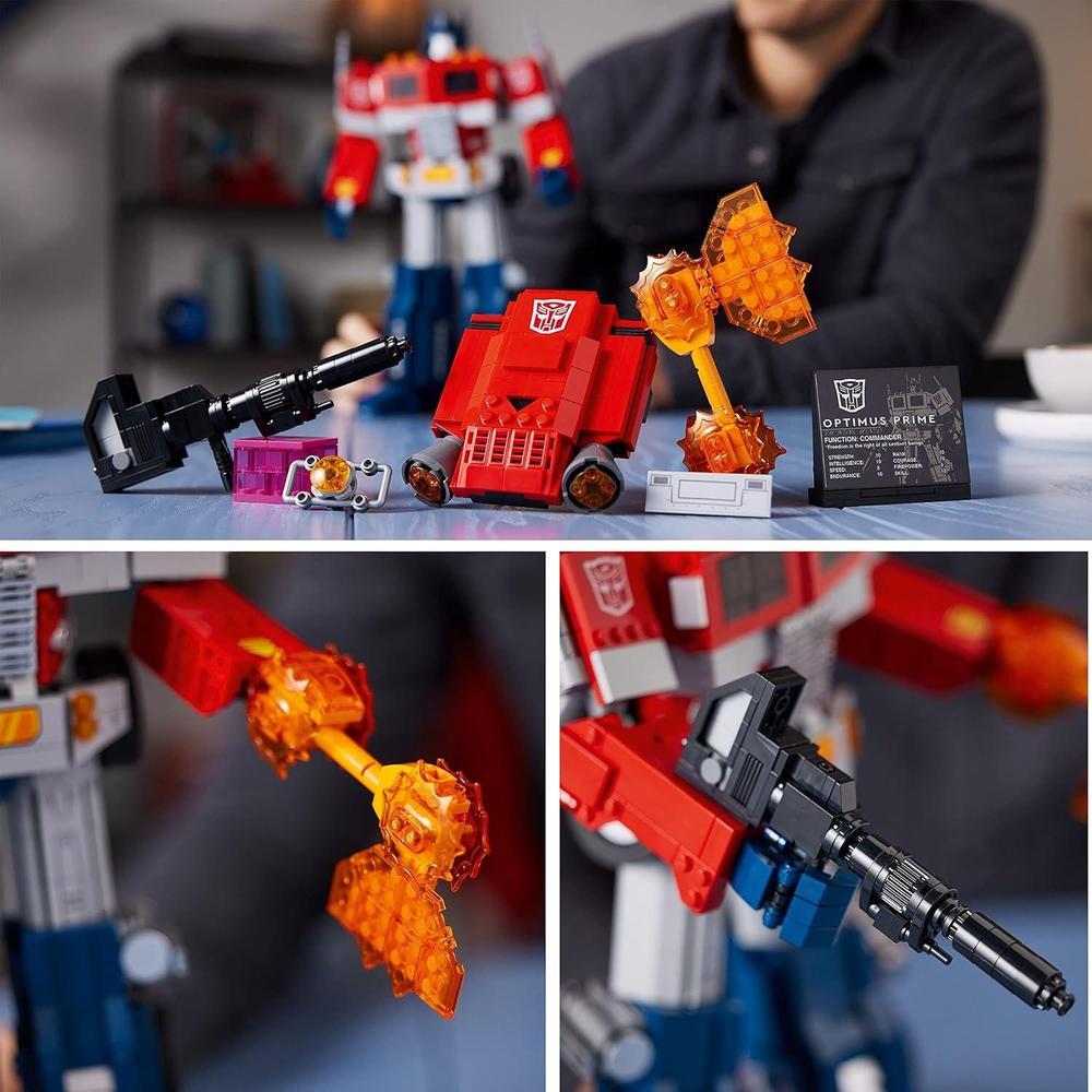 LEGO Optimus Prime Transformador 2 en 1, kit de construcción de robot y camión, ideal para adultos, perfecto para exhibir o jugar