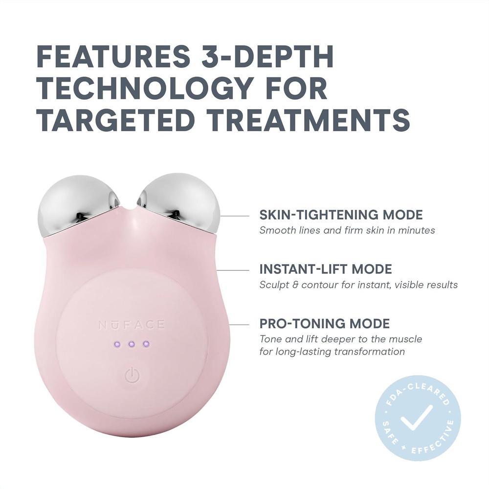 NuFACE MINI+ Kit De Dispositivo Facial De Microcorriente Para Esculpir, Levantar Y Tonificar La Piel, Aprobado Por La FDA