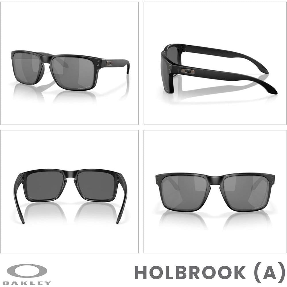 Oakley Holbrook Asian Fit - Gafas de sol hombre con kit de cuidado y correa de seguridad incluidas para mayor protección