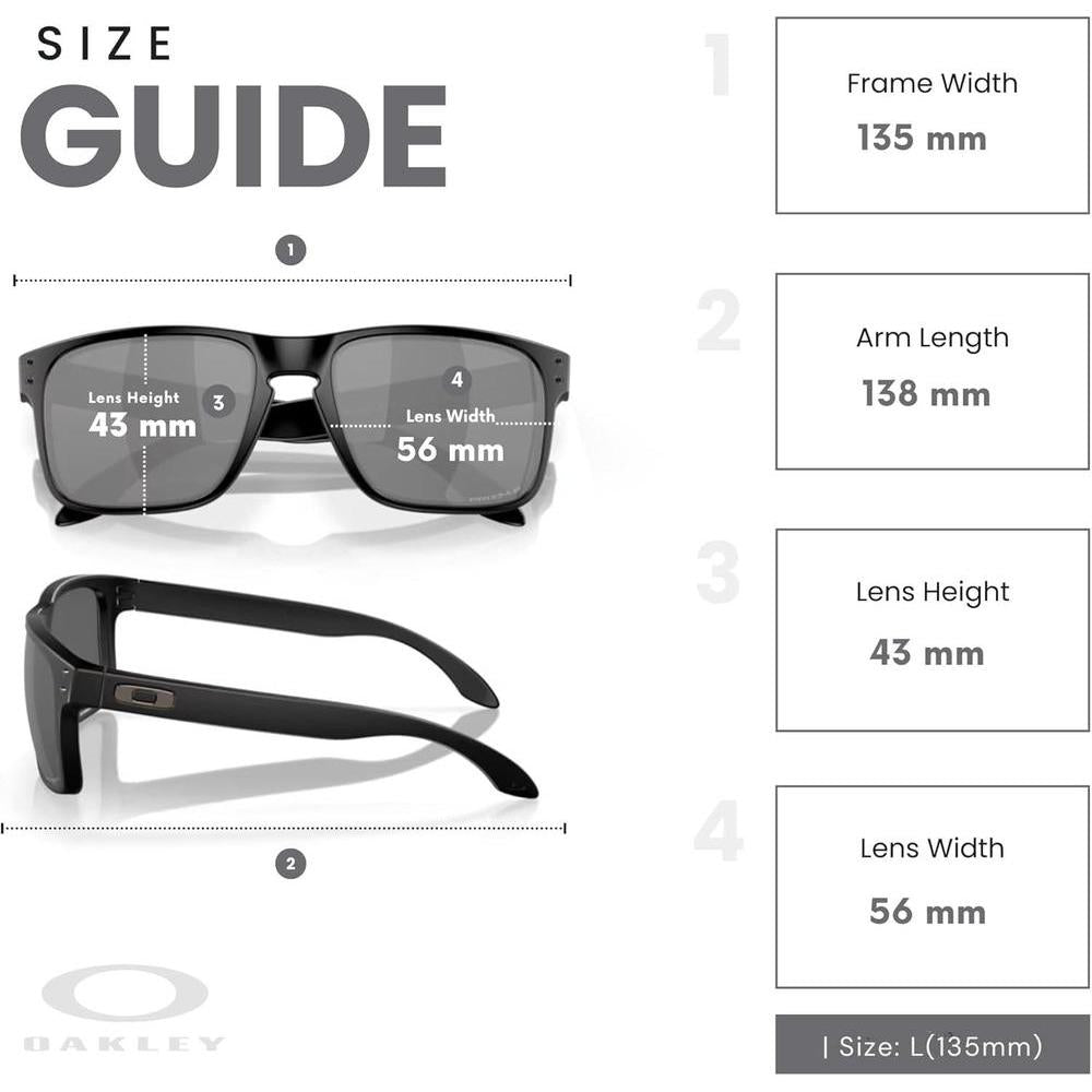 Oakley Holbrook Asian Fit - Gafas de sol hombre con kit de cuidado y correa de seguridad incluidas para mayor protección