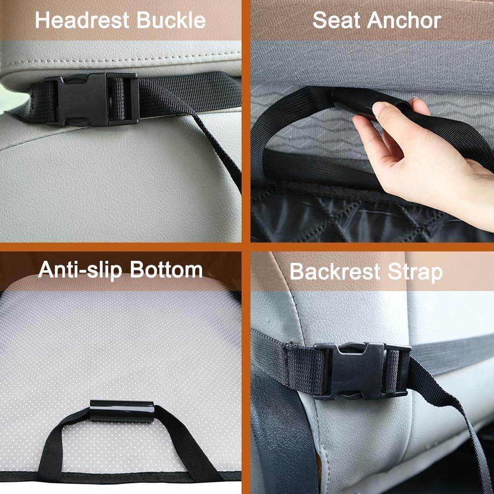 Fundas de Asiento de Automóvil Paw Jamboree para Perros, Antideslizantes y A Prueba de Arañazos