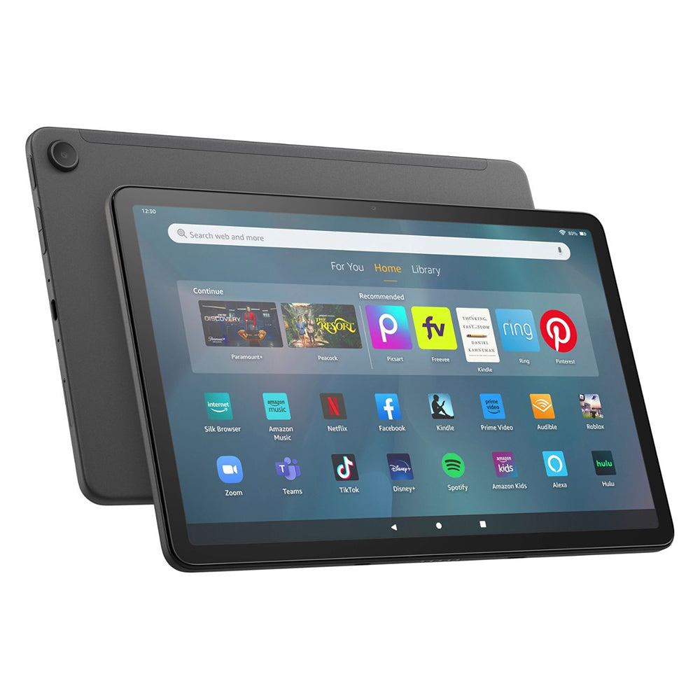 Amazon Fire Max 11 tablet, powerful, versatile, refreshingly affordable, octa-core processor, 4 GB RAM, 14-hour battery life, 128 GB, Gray, without lockscreen ads