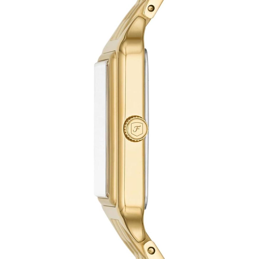 Fossil Raquel Reloj para mujer de cuarzo y acero inoxidable en color dorado con 3 manecillas y calendario