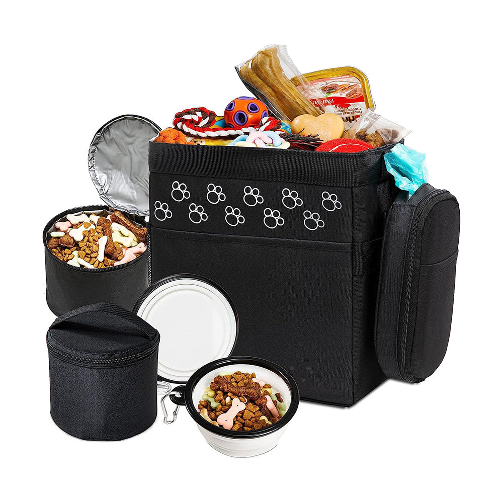 Kit de Viaje para Mascotas Negro