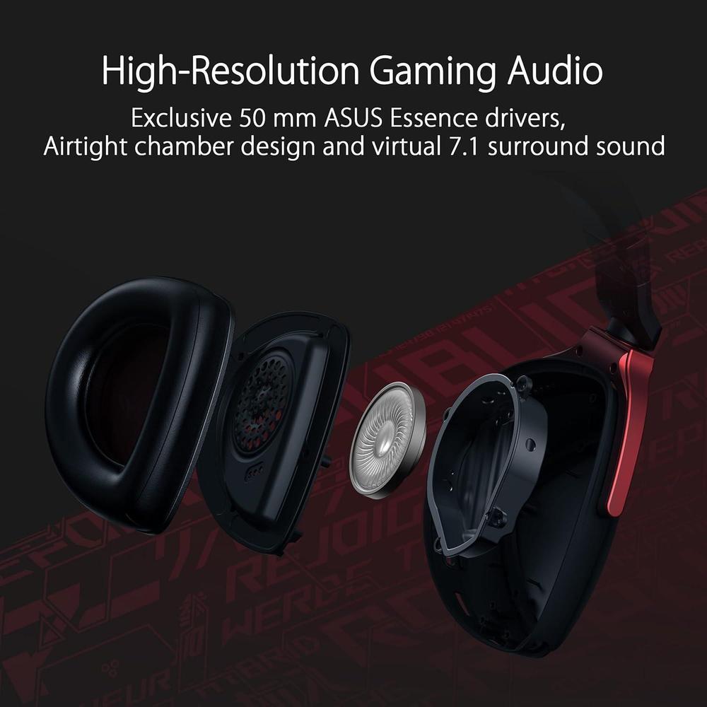 ASUS ROG Delta S Core - Auriculares Gaming con Sonido Envolvente 7.1 y Micrófono Certificado Discord, Para PC, Switch, PS4, PS5